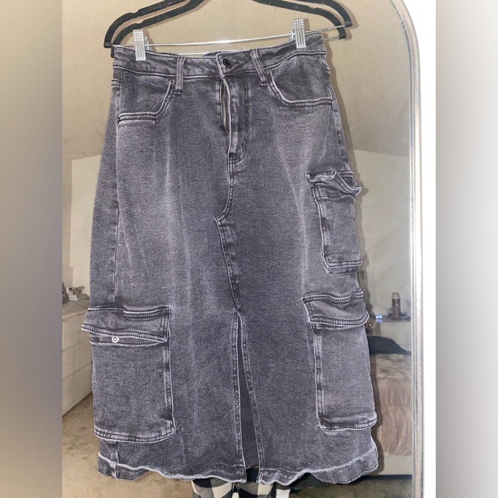 Target Wild Fable black cargo skirt Medium
